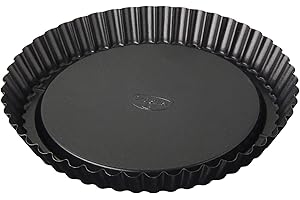 Dr. Oetker Stampo per Crostata Furbo Ø22x3 cm, in Acciaio Carbon Steel con Rivestimento interno/esterno in antiaderente Classic Fondo nido d'ape Temp Max 230°C, Linea Tradition