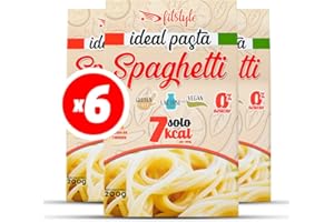 (x6) Pasta Konjac FITstyle | Konjac | Sin calorías | Saciante | Escurrir, aliñar y listo (6 x Spaghetti)