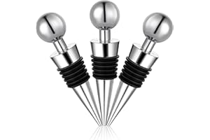 HONONWII Flaschenverschluss, 3Pcs Weinverschluss Weinflaschenverschluss Wein Stopfen Flasche Saver Sealer Weinkorken für Wein Champagner Prosecco Bier Spirituosen Sammlung