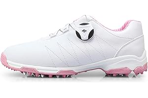 PGM Chaussures de Golf Imperméables Anti-dérapage avec des Pointes pour Femmes