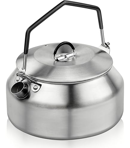 Campfrei Edelstahl Wasserkessel 1L - Mit Sieb Für Outdoor