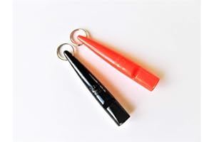 ACME NEW 211.5 Dog Whistles - Pair Black and Orange
