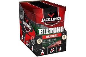 Jack Link's Original Flavour Beef Biltong Box of 12 x 70g