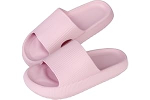 NIBESSER Cloud Sliders Women Men Comfy Non-Slip Pillow Slippers with Thick Sole, Quick-drying Soft Bathroom Slippers Pool Slides Summer Massage House Shower Shoes for Indoor & Outdoor