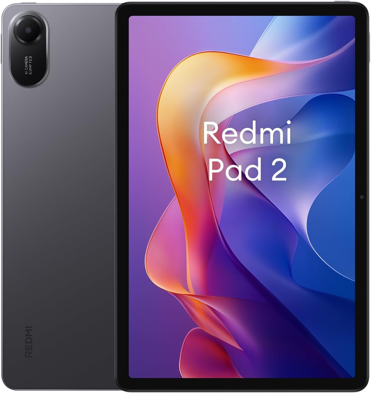 XIAOMI Redmi Pad 2 - Tablet de 11" 2.5K (MediaTek G100-Ultra, 4GB de RAM, 128GB de ROM, WiFi 5 + Bluetooth 5.3, Batería de 9000 mAh, Cargador no Incluido), Gris (Versión ES)