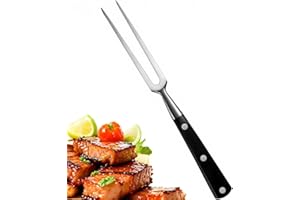 NIYATA Fourchette Barbecue, Fourchettes pour Barbecue, Fourchettes à Viande en Acier Inoxydable avec Poignée en Résine pour Barbecue et Cuisine et Pique Brochette, Idéal pour Dinde, Poulet et Boeuf