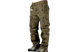 Hehiy Cargo Hose für Männer Schwarze Cargohose Herren WeißE Cargo Baggy Jeans Herren Cargohose Herren Stretch 3XL Hosen Herren Cargohosen Baggy