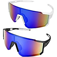 BSITSSS Occhiali Da Sole Sportivi Polarizzati - 2 Pezzi UV400 Per Ciclismo, Corsa E Sport Outdoor - Foto 2