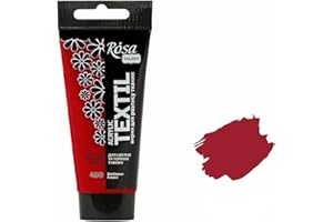 Krevo Art Colori per tessuti, lavabili in lavatrice, colore vinaccia, colori acrilici, base ad acqua, tubetto da 60 ml, colore per tessuti, lavabile in lavatrice, per il fissaggio, coprente