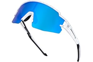 ROCKBROS Occhiali da Sole Ciclismo Bambini, Occhiali Polarizzati per Bici MTB, Protezione UV400, Montatura TR90, Adatto per Sportivi Running Escursione, Ragazzi e Ragazze