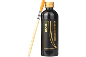 SHURZZESJ Colla Pingpang da 100 ml con pennello speciale, set di colla per racchette da pong, colla per racchette da pong, appositamente progettata per appassionati di pong e professionisti