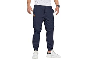 ZOXOZ Joggers for Men Tracksuit Bottoms Mens Cargo Trousers Work Trousers Men Drawstring with Pockets