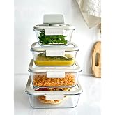 Neoflam Fika Glace Vakumlu Cam Saklama Kabı Bej 5 Par&ccedil;a Set