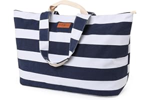 Hihealer Extra Large Beach Bag Mothers Day Gifts Christmas Xmas Gifts for Women, Waterproof Sandproof Over-Size Carry On Beach Essentials Tote with 5 Pockets