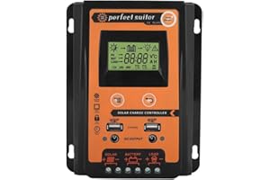 50A 70A MPPT Controlador De Carga Solar 12V 24V SCYDAO Cambio Automático De LCD Inteligente Del Panel De Batería Regulador Del Controlador De Carga Protección De Sobrecarga,70a