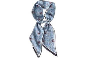 GIMIRO Satin Silk Scarf 148 x 13.5 cm Tie Double Layer Waistband for Blazer, Coat, Dress