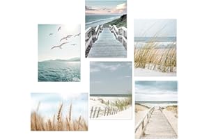 CAREDGO 6PCS Tableau Decoration Murale, Décoration Murale Moderne, Affiches Murales, Chambre Posters Muraux, Affiches d'art Esthétique Moderne, Images Minimalistes Sans Cadre pour Maison, Bureau