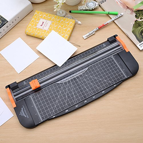 letion A4-Papier Trimmer Titan Scrapbooking mit automatischer Sicherheit Schutz für Standard Schneiden von Papier, Fotos oder Etiketten (schwarz) - 6