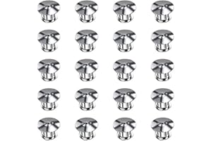 ODSPTER Pin Badge Backs-20pcs Locking Pin Backs，Metal Pin Badge Backs Replacement Brooch Pin Keepers No Tool Required Locking Pin Backs Keepers for Showing Badge Books Hats Bags