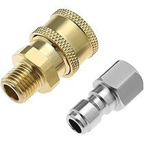 Raccordi Per Idropulitrice ZONADAH - Attacco M14 In Ottone, Set Maschio/Femmina Per Collegamenti Rapidi Fino A 5000PSI