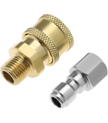 Adattatore A Sgancio Rapido 1/4" | Per Idropulitrici E Lance Schiuma | Acciaio Inossidabile | 3000 PSI - Foto 9