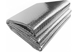 EURO VANADIUM Isolant Thermique pour Radiateur Economique 5 m x 60 cm, Fabriqué en France, Film Aluminisé à Bulles Double Face, 3 mm d'épaisseur, Isolation Chauffage Réflecteur