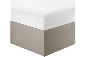 GEBIN Falda para Cama, Juego De Cama, Cubre Canapés para Somier ? Falda De Cama Tejido Microfibra Poliéster - Fuerte, Suave Y Duradero (Caqui,99x190+38cm)