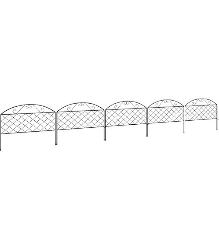 Clôture Décorative Bellissa Pour Bordures De Jardin Et Protection Étang - 76 X 95 Cm Vert - Élégante Et Robuste