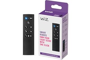 WiZ Telecomando Smart WiFi, Controllo tramite app o Controllo Vocale (Alexa, Apple HomeKit, Google Home)