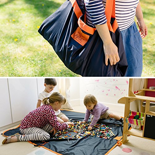 The Brug v2.0 – Praktische, familientaugliche Picknickdecke und Tragetasche in Einem von Wunderlife. Robust, wasserabweisend, waschbar und kompakt. Durchmesser als Picknick – oder Spieldecke ausgebreitet, ca. 150x150cm; Als Tasche ca. 40 – Liter Fassvolumen. Mitnahmebereit für die Fahrt ins Wochenende, ein Picknick, Camping Trip, Strandtag, Sport, Lego Spielmatte, Innen- und Außenspiel. Und in Sekunden ist alles vor Ort wieder ausgebreitet. - 6