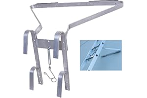 DICN Ladder Stand Off Aluminum Ladder Standoff Universal Downpipe Ladder Stay Wall Ladder Bracket Non-slip for Most of Ladder Used on Flat Surface I-Shaped