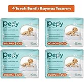 Pepy Kaydırmaz Hijyenik Tuvalet Eğitim Pedi, 60x90 cm, 120 Adet, 4 Paket