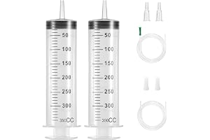 2 stycken sprutor 350 ml, oljespruta doseringsspruta av plast, plastspruta, återanvändbar för olje- eller limapplikatorer, la