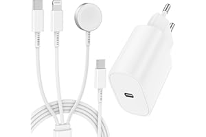 KITMINUN 3 in 1 USB C Apple Watch Charger Magnetic iWatch Fast Charger with Cable 2 m, Type C Charging Cable Wireless Power Supply for Apple Watch Ultra SE/10/9/8/7/6/5/4/iPhone 17 Pro Max/17 Air/16 Plus/15/14