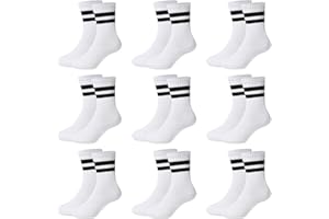Jeayita 9 Pairs of Socks Boys Children's Sports Socks Children's School Child Socks Tennis Socks Children's Socks