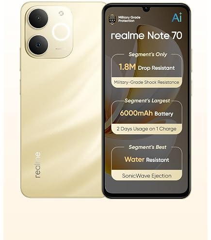 Realme Note 70T Dual-SIM 128GB ROM + 4GB RAM (GSM Only | No CDMA