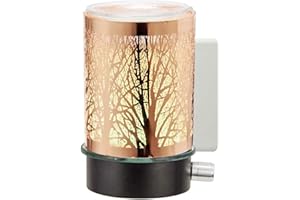 Sense Aroma Colour Changing Rose Gold Tree Plug In Wax Melt Warmer