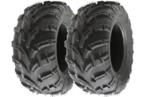 Parnells 2 - Quad tyres 25X10-12 6ply ATV tyres 7psi 25 10.00 12 set E marked road legal