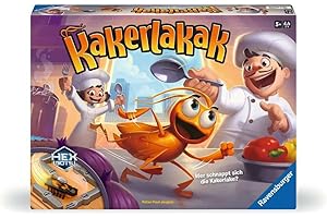 Ravensburger 20800 - Kakerlakak - Aktionsspiel mit elektronischer Kakerlake, Kinderspiele ab 5 Jahren, für 2-4 Personen, Familienspiele - Geburtstagsgeschenke
