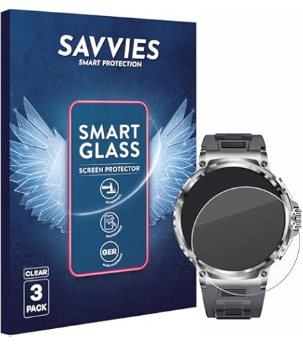BROTECT AirGlass Screen Protector Voor Ronde Displays ø 34 Mm (3 Stuks) - Hybride Glas 9H Hardheid