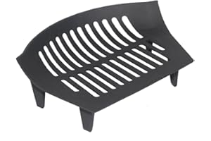 Fire Vida Cast Iron Fire Grate, Medium, Black