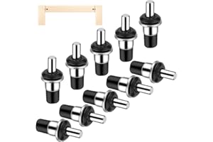 Andibro Sprężynowe kołki naprawcze z metalowym pierścieniem, 10 sztuk żaluzji z tworzywa sztucznego, kołki naprawcze do drzwi szafy, zapasowe, do szafek, mebli, regałów