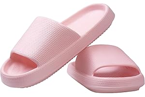 ERAUZUM Hausschuhe Herren Damen Cozy Slipper Rutschfeste Pantoletten Badeschuhe EVA Wolken Fluffige Sandalen