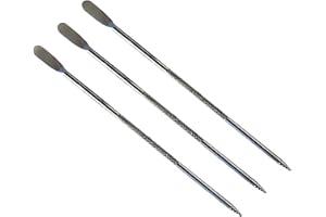 CaLeQi Juego de 3 bolígrafos de acero inoxidable para barista, café latte