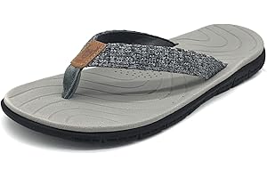 KuaiLu Chanclas Mujer Verano Playa Piscina Comodas Piel Sandalias Planas Caminar Ortopedicas Zapatos