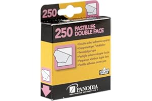 Panodia - Boîte De 250 Pastilles Adhésives Double-face - Idéales Pour Albums Photo Scrapbooking Et Projets Créatifs - Excellente Adhésion Sur Divers Supports - Marque Française