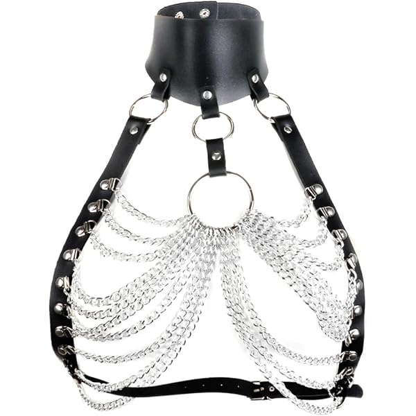 Bretelle In Pelle Punk Con Fibbie Regolabili - Accessorio Sexy Per Uomo - Foto 3