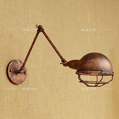 Preisvergleich Produktbild Xspwxn Wandleuchte Einfache Eisen Handwerk Mechanische Arm Verstellbare Wand Sconce Hohe Helligkeit E27 Lichtquelle Retro Industrial Theme Café Loft Korridor Single Head Dekorative Wandleuchte ( Size : 20+20 )