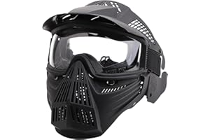 Gunyoo Airsoft Maske Vollgesicht Paintball Maske mit Augenschutz Schlagfest für Halloween Cosplay Film Requisiten Paintball CS Spiel