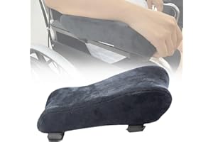 EDWERD Coussin d'accoudoir pour Fauteuil Roulant Senior - Plateau d'oreiller de coude de Scooter Mobile rembourré Mousse à mémoire de Forme Bras stabilisateur Accessoire, 1 pièce